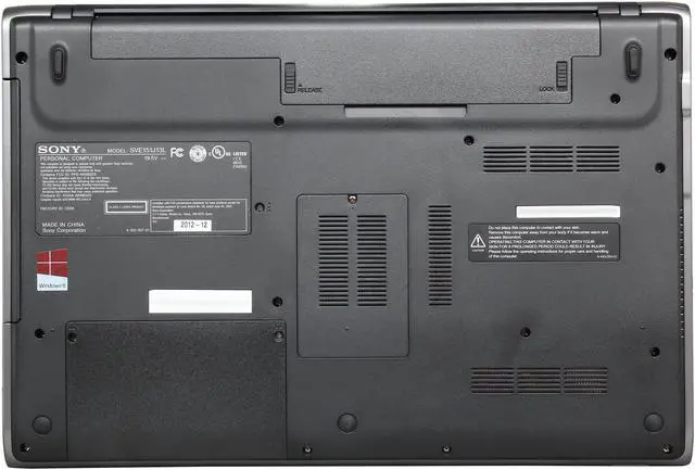 Alt view image 7 of 8 - SONY Laptop VAIO E Series Intel Core i5-3230M 6GB Memory 1TB HDD Intel HD Graphics 4000 15.5" Windows 8 64-Bit SVE15135CXS