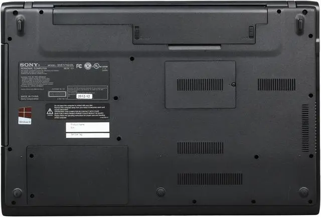 Alt view image 7 of 8 - SONY Laptop VAIO E Series Intel Core i7-3632QM 8GB Memory 1TB HDD Intel HD Graphics 4000 17.3" Windows 8 64-Bit SVE17135CXB