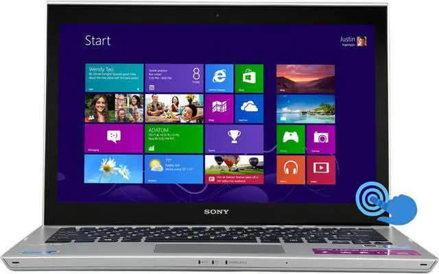 Main image of SONY VAIO T Series Intel Core i7-3537U 8GB Memory 256 GB SSD Intel HD Graphics 4000 13.3" Touch Screen 1366 x 768 Thin and Light Ultrabook Windows 8 64-Bit SVT13138CXS