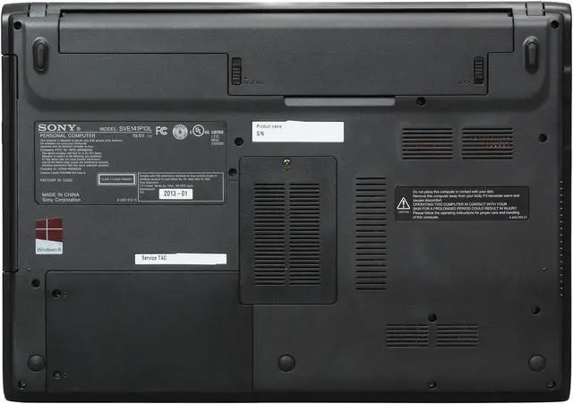 Alt view image 7 of 8 - SONY Laptop VAIO E Series Intel Core i5-3230M 4GB Memory 500GB HDD AMD Radeon HD 7550M 14.0" Windows 8 64-Bit SVE1413RCXB