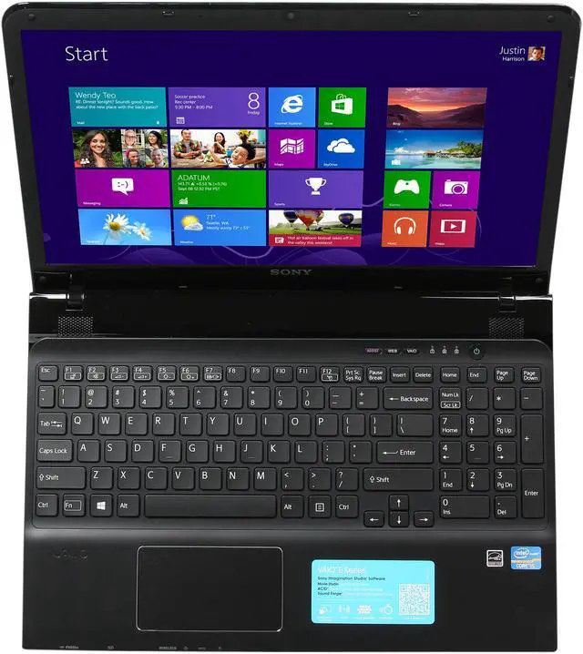 Alt view image 6 of 8 - SONY VAIO E Series 15.5" Intel Core i5-3230M 4GB Memory Windows 8 64-Bit SVE1513MCXB