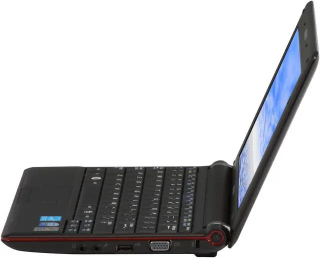 Alt view image 3 of 12 - SAMSUNG N110-12PBK Intel Atom N270(1.60 GHz) 10.1" WSVGA 1GB Memory 160GB HDD Netbook
