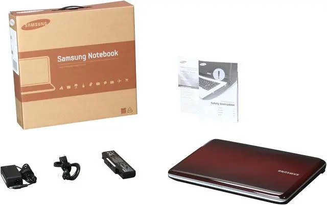 Alt view image 8 of 8 - SAMSUNG Laptop Intel Core 2 Duo T6600 4GB Memory 320GB HDD Intel GMA 4500MHD 15.6" Windows 7 Home Premium 64-bit R530-Red