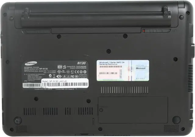 Alt view image 6 of 7 - SAMSUNG NP-N130 Black Intel Atom N270(1.60 GHz) 10.1" WSVGA 1GB Memory 160GB HDD Netbook