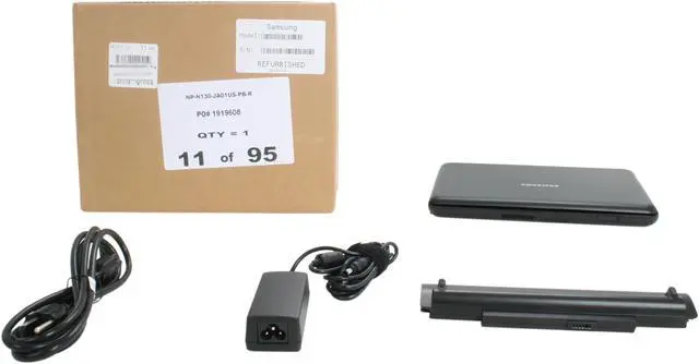 Alt view image 7 of 7 - SAMSUNG NP-N130 Black Intel Atom N270(1.60 GHz) 10.1" WSVGA 1GB Memory 160GB HDD Netbook