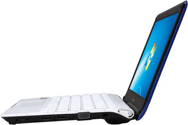 Alt view image 2 of 8 - SAMSUNG NC110-A02 Blue Intel Atom N455(1.66 GHz) 10.1" WSVGA 1GB DDR3 Memory 250GB HDD Netbook