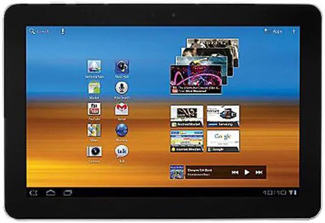 Main image of SAMSUNG Galaxy Tab 10.1 NVIDIA Tegra 2 1GB Memory 16GB Storage 10.1" Tablet - Metallic Gray Android 3.1 (Honeycomb)