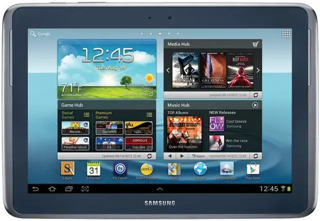 Main image of SAMSUNG Galaxy Note 10.1 Tablet PC - Samsung Exynos 1.40GHz - 2GB RAM - 16GB on-board Memory - Android 4.1 (Jelly Bean) - Deep Gray