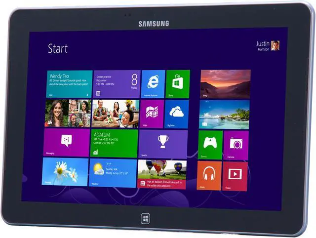 Alt view image 3 of 11 - Samsung ATIV SmartPC XE500T1C-A01US 11.6-inch Windows 8 Tablet – 64GB