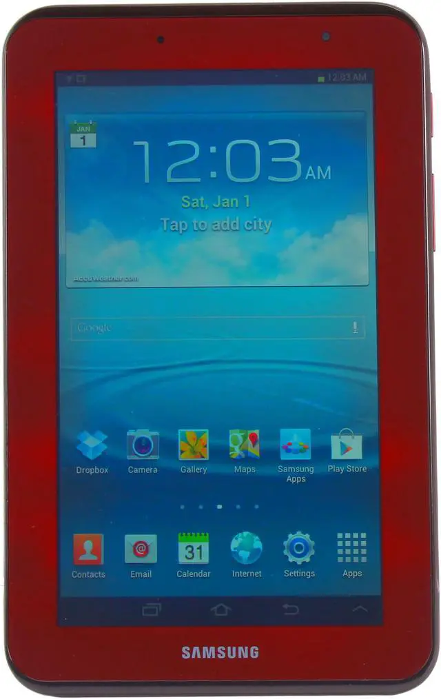 Alt view image 2 of 9 - SAMSUNG Galaxy Tab 2 GT-P3113GRSXAR WiFi 7-inch Tablet Bundle with Case - Garnet Red