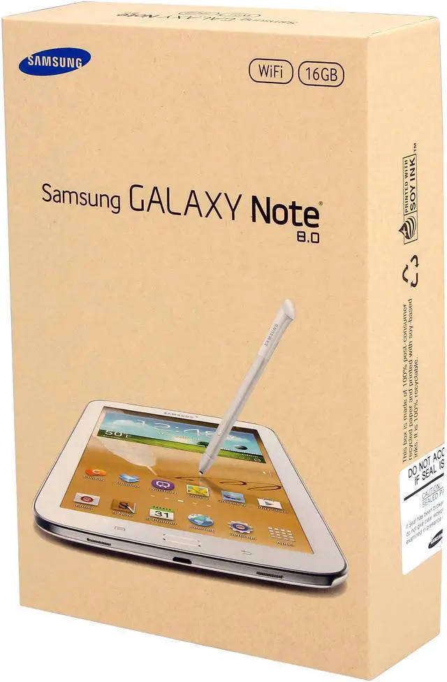 Alt view image 4 of 4 - SAMSUNG Galaxy Note 8.0 (GT-N5110ZWYXAR) 2GB Memory 8.0" 1280 x 800 Tablet Android 4.1 (Jelly Bean) White