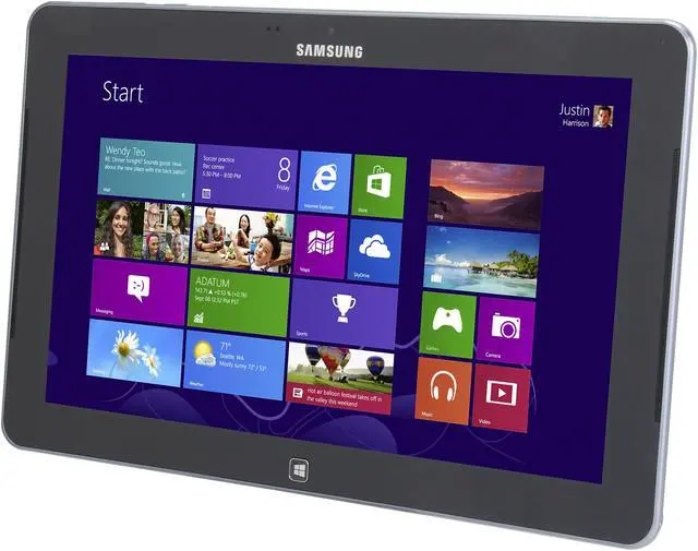Alt view image 2 of 9 - SAMSUNG ATIV Tab 5 XE500T1C-K01US Intel Atom 2GB Memory 64GB SSD 11.6" Touchscreen 2-in-1 Tablet- Windows 8