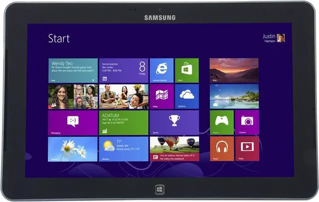 Alt view image 2 of 8 - SAMSUNG ATIV Tab 5 XE500T1C-K02US 2GB Memory 64GB 11.6" 1366 x 768 Tablet Windows 8
