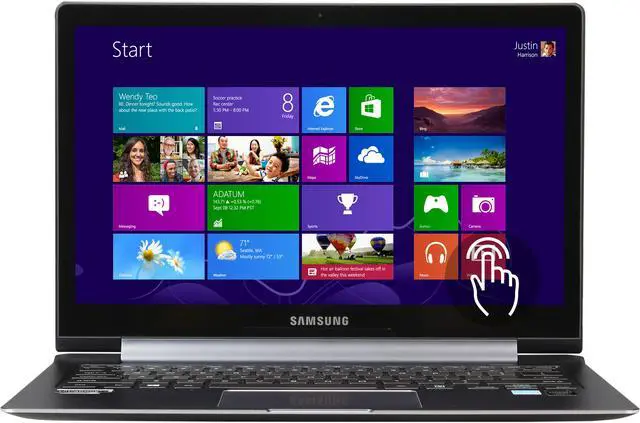 Main image of SAMSUNG ATIV Book 9 Plus NP940X3G-K04US Intel Core i7 4500U (1.80 GHz) 8 GB Memory 256 GB SSD 13.3" Touchscreen Ultrabook Windows 8.1 - Factory Refurbished (A Grade Samsung Recertified)