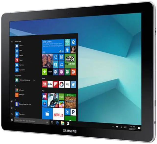 Alt view image 2 of 20 - SAMSUNG Galaxy Book SM-W620NZKBXAC Dual Core Processor 1.00 GHz 4 GB Memory 64 GB SSD 10.6" Touchscreen 1920 x 1280 Detachable 2-in-1 Laptop Windows 10 Home