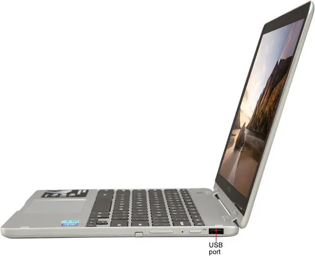 Alt view image 3 of 10 - SAMSUNG Chromebook Plus Chromebook Intel Celeron 3965Y 4GB Memory 32 GB eMMC SSD 12.2" Chrome OS XE520QAB-K01US
