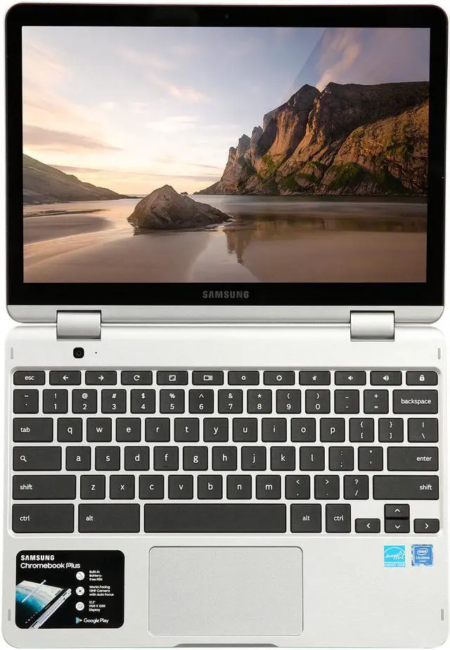 Alt view image 7 of 10 - SAMSUNG Chromebook Plus Chromebook Intel Celeron 3965Y 4GB Memory 32 GB eMMC SSD 12.2" Chrome OS XE520QAB-K01US