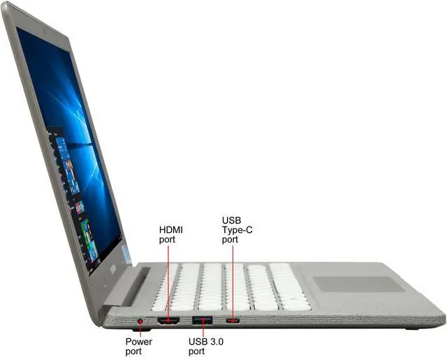 Alt view image 4 of 8 - SAMSUNG Laptop Notebook Flash Intel Celeron N4000 4 GB LPDDR4 Memory 64 GB eMMC SSD Intel UHD Graphics 600 13.3" Non-Touch Screen Windows 10 Home 64-bit NP530XBB-K01US