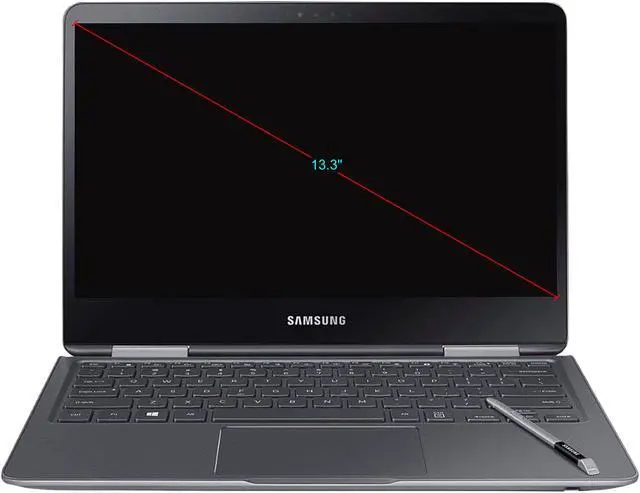 Alt view image 5 of 5 - SAMSUNG Notebook 9 Pro Intel Core i7-7500U 8GB Memory 256 GB SSD Intel HD Graphics 620 13.3" Convertible 2-in-1 Laptop Windows 10 Home 64-bit NP940X3M-K01US