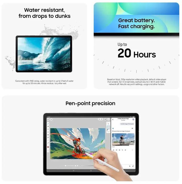 Alt view image 5 of 9 - Samsung - Galaxy Tab S10 FE - 10.9" 256GB - Wi-Fi - with S-Pen - Gray (SM-X520NZAEXAR)