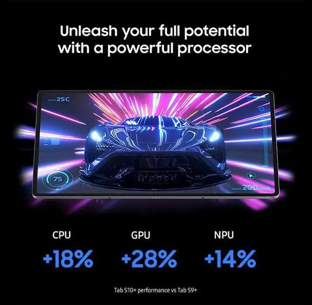 Alt view image 6 of 8 - Samsung Galaxy Tab S10+ 12.4" WQXGA+ 12GB RAM/512GB Storage Android 14 with S-Pen - Platinum Silver