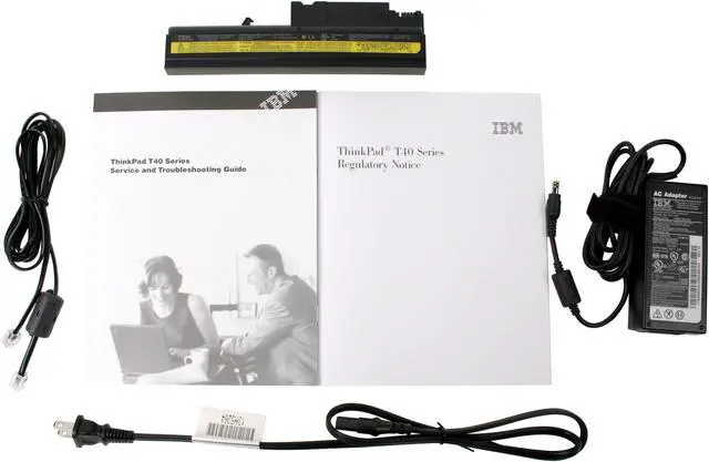 Alt view image 9 of 9 - IBM Laptop ThinkPad Intel Pentium M 735 256MB Memory 40GB HDD ATI Mobility Radeon 9600 14.1" Windows XP Professional T42 2378FVU