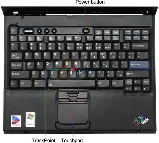 Alt view image 4 of 12 - ThinkPad T Series 14.1" Intel Pentium M 735 512MB Memory Windows XP Professional 23734WU