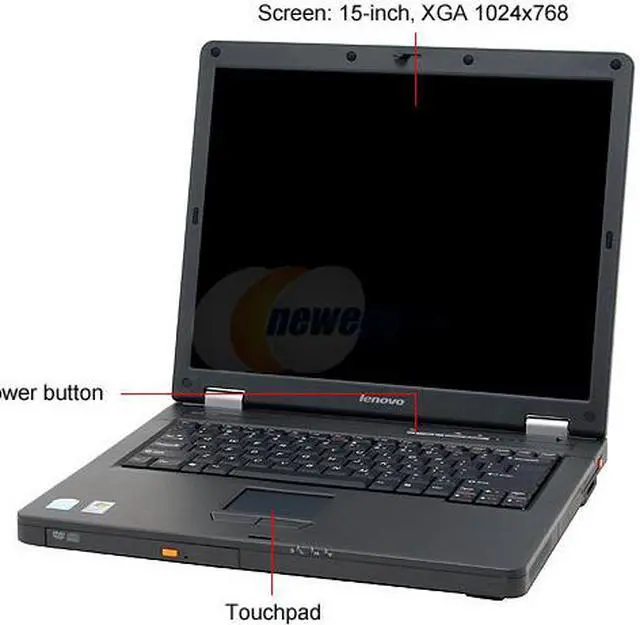Alt view image 2 of 13 - Lenovo Laptop 3000 Intel Celeron M 370 512MB Memory 80GB HDD Intel GMA 900 15.0" Windows XP Professional C100 (076123U)