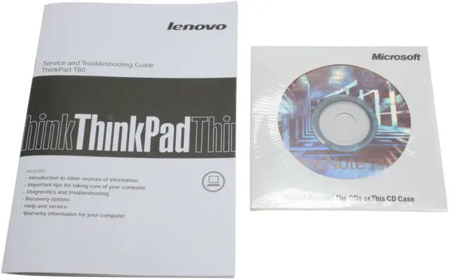 Alt view image 12 of 12 - ThinkPad Laptop T Series Intel Core 2 Duo T5500 512MB Memory 80GB HDD Intel GMA 950 15.4" Windows XP Professional T60(637174U)