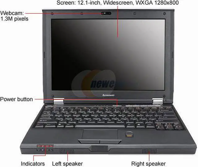 Alt view image 4 of 10 - Lenovo Laptop 3000 V Series Intel Core 2 Duo T7300 1GB Memory 160GB HDD Intel GMA X3100 12.1" Windows Vista Business V200 (07642CU)