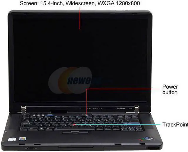 Alt view image 2 of 14 - ThinkPad Laptop Z Series Intel Core 2 Duo T7200 1GB Memory 80GB HDD Intel GMA 950 15.4" Windows XP Professional Z61e(0673BHU)