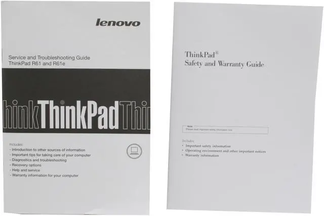 Alt view image 14 of 14 - ThinkPad Laptop R Series Intel Core 2 Duo T7300 1GB Memory 100GB HDD Intel GMA X3100 14.1" Windows XP Professional R61(773301U)