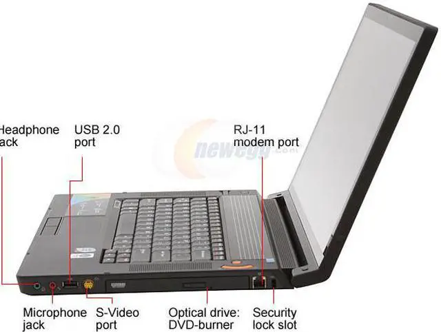 Alt view image 2 of 14 - Lenovo Laptop IdeaPad Intel Core 2 Duo T8100 2GB Memory 250GB HDD Intel GMA X3100 15.4" Windows Vista Home Premium Y510(59013782)