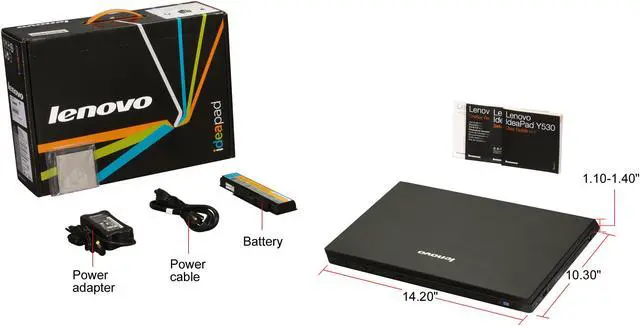 Alt view image 12 of 12 - Lenovo Laptop IdeaPad Intel Core 2 Duo P7450 4GB Memory 320GB HDD Intel GMA 4500MHD 15.4" Windows Vista Home Premium 64-bit Y530-7343U