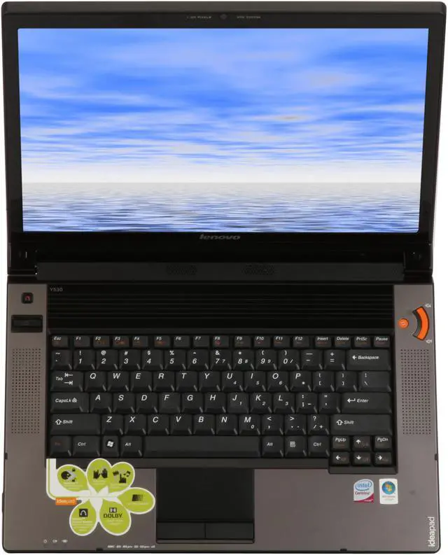 Alt view image 7 of 13 - Lenovo Laptop IdeaPad Intel Core 2 Duo T5900 4GB Memory 250GB HDD Intel GMA 4500MHD 15.4" Windows Vista Home Premium 64-bit Y530-5900U
