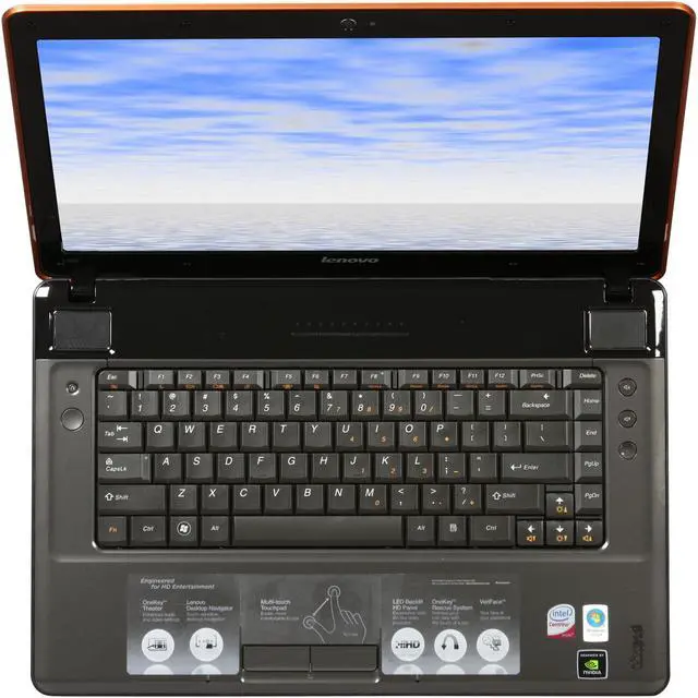 Alt view image 6 of 8 - Lenovo Laptop IdeaPad Intel Core 2 Duo T6500 4GB Memory 320GB HDD NVIDIA GeForce GT 130M 15.6" Windows Vista Home Premium 64-bit Y550 (41865BU)