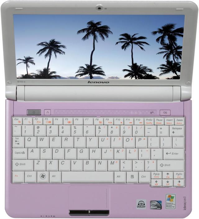 Alt view image 6 of 8 - Lenovo IdeaPad S10-2 (29572AU) Pink Intel Atom N270(1.60 GHz) 10.1" WSVGA 1GB Memory 160GB HDD Netbook