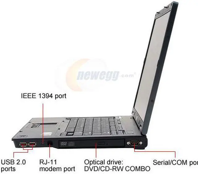 Alt view image 7 of 13 - HP Compaq Laptop nc Series Intel Core Duo T2300E 512MB Memory 40GB HDD Intel GMA 950 15.0" Windows XP Professional nc6320(EN186UT)