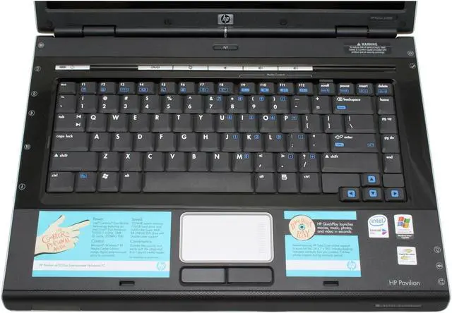 Alt view image 4 of 13 - HP Laptop Pavilion Intel Core Duo T2050 1GB Memory 120GB HDD Intel GMA 950 15.4" Windows XP Media Center DV5220US