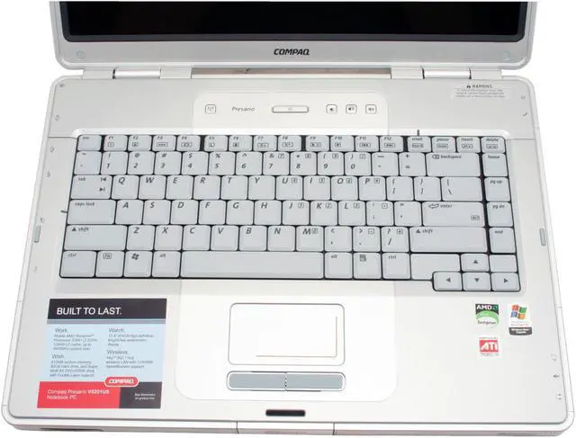 Alt view image 4 of 13 - COMPAQ Laptop Presario 3300+ 512MB Memory 80GB HDD ATI Radeon Xpress 200M IGP 15.4" Windows XP Home V5201US