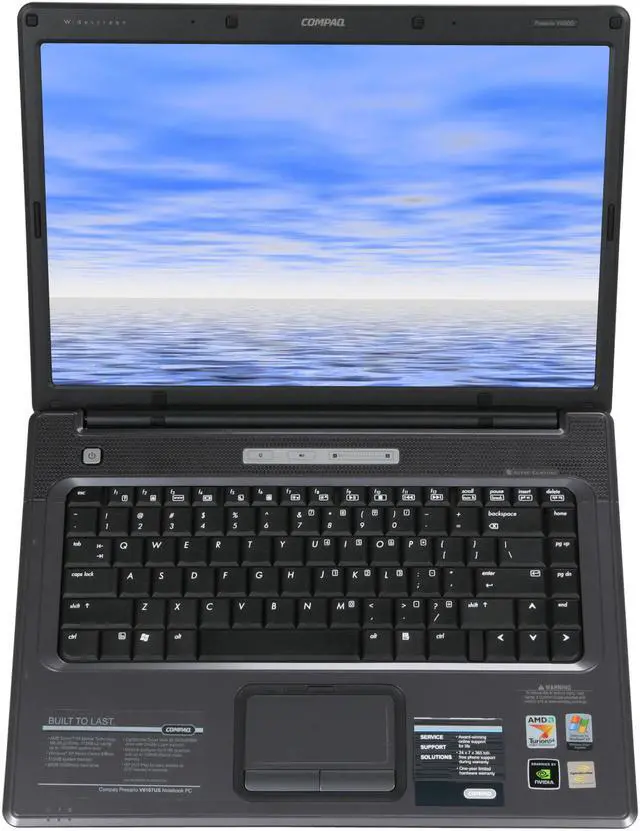 Alt view image 14 of 15 - COMPAQ Laptop Presario AMD Turion 64 MK-36 512MB Memory 80GB HDD NVIDIA GeForce Go 6150 15.4" Windows XP Media Center V6107US(RG290UA)