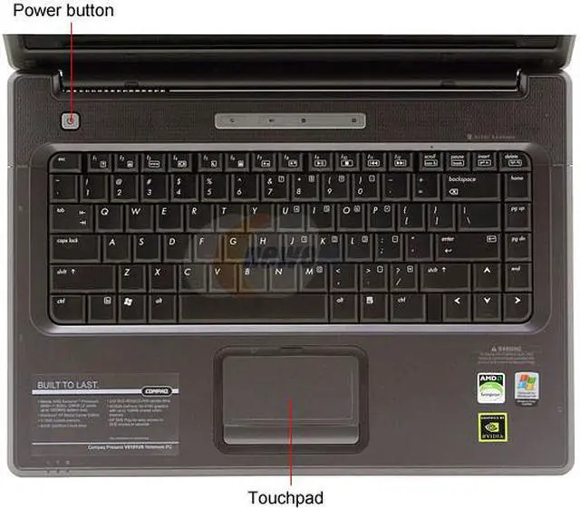 Alt view image 4 of 13 - COMPAQ Laptop Presario 3400+ 512MB Memory 80GB HDD NVIDIA GeForce Go 6150 15.4" Windows XP Media Center V6101US(RG298UA)