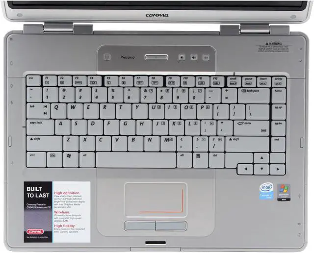 Alt view image 4 of 14 - COMPAQ Presario 15.4" Intel Celeron M 440 512MB Memory Windows Vista Home Basic RQ334UA