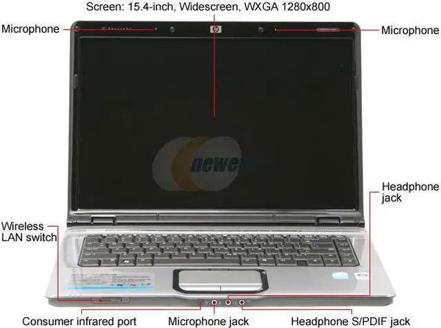 Alt view image 3 of 15 - HP Pavilion 15.4" Intel Pentium T2060 1GB Memory Windows Vista Home Premium dv6226us (RP297UA)