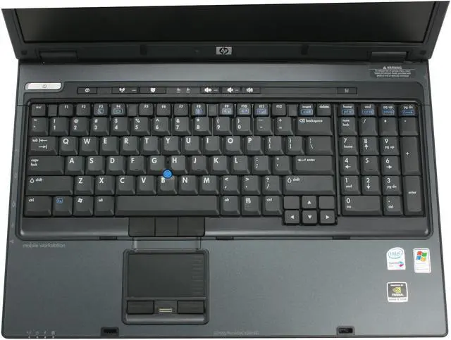 Alt view image 6 of 13 - HP Compaq Laptop nw Series Intel Core 2 Duo T7400 2GB Memory 100GB HDD NVIDIA Quadro FX 1500M 17.0" Windows XP Professional nw9440(RM160UT#ABA)