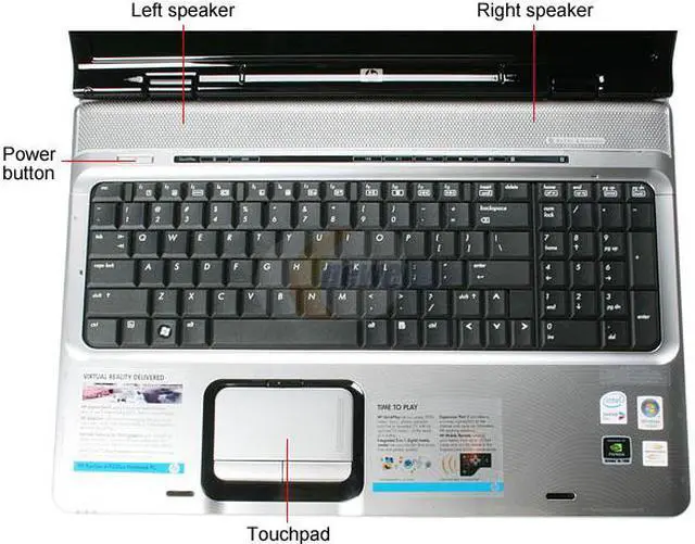 Alt view image 4 of 14 - HP Laptop Pavilion Intel Core 2 Duo T5300 2GB Memory 160GB HDD NVIDIA GeForce Go 7600 17.0" Windows Vista Home Premium dv9330us (RV112UA)