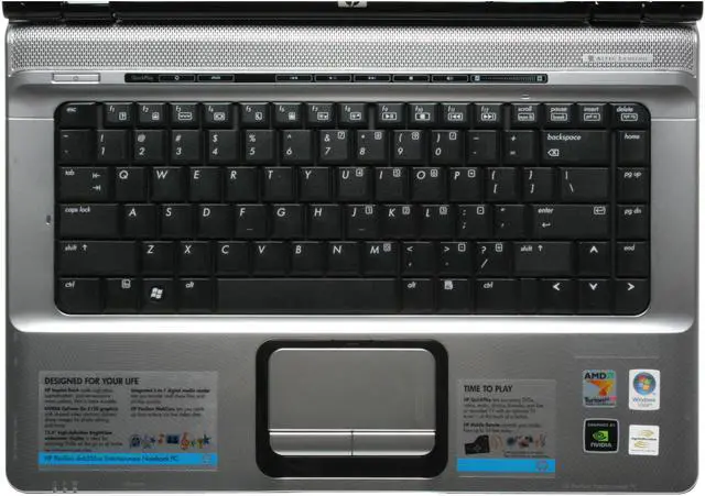 Alt view image 5 of 16 - HP Pavilion 15.4" AMD Turion 64 X2 TL-56 2GB Memory Windows Vista Home Premium dv6355us (RV003UA)