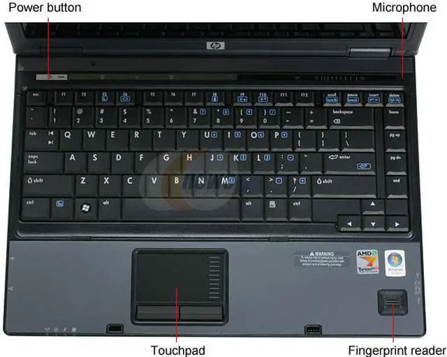 Alt view image 4 of 12 - HP Compaq Laptop AMD Turion 64 X2 TL-52 1GB Memory 120GB HDD ATI Radeon X1250 IGP 14.1" Windows Vista Business 6515b(RM168UT#ABA)