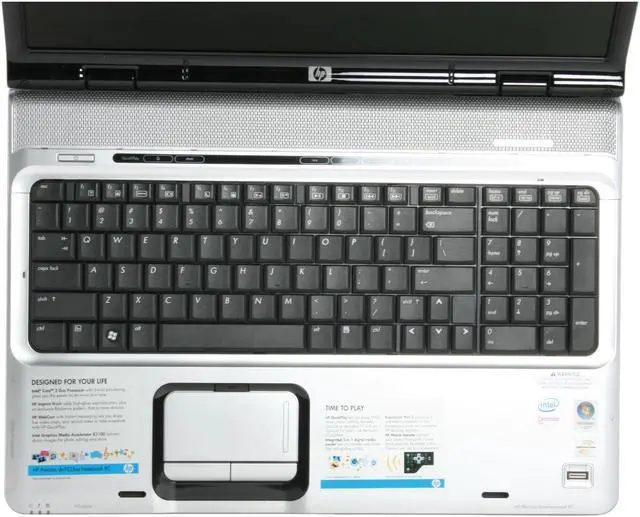 Alt view image 6 of 16 - HP Laptop Pavilion Intel Core 2 Duo T7300 2GB Memory 160GB HDD Intel GMA X3100 17.0" Windows Vista Home Premium DV9535US(RV093UA)