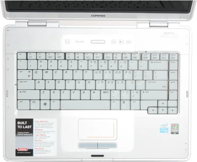 Alt view image 4 of 13 - COMPAQ Laptop Presario Intel Celeron M 520 512MB Memory 80GB HDD Intel GMA 950 15.4" Windows Vista Home Basic C560US